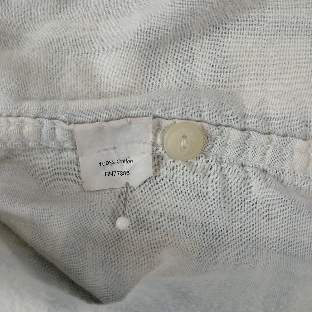 J.Crew Tailored Fit Workshirt Mens Small plaid white blue double layer cotton LS - Picture 7 of 12